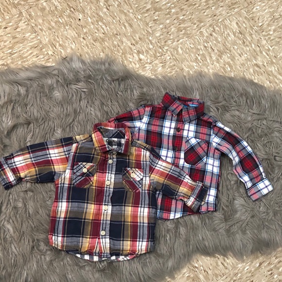 🧢Boys OshKosh B’gosh & The Children Button Up🧢 - Picture 1 of 6
